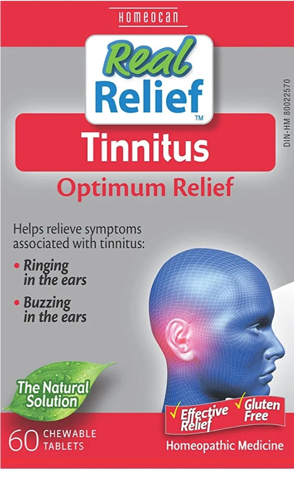 Real Relief Tinnitus 60 chewable tabs