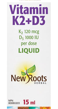 New Roots Vitamin K2 + D3 15ml