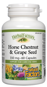 Horse Chestnut & Grape Seed 350 mg, HerbalFactors®