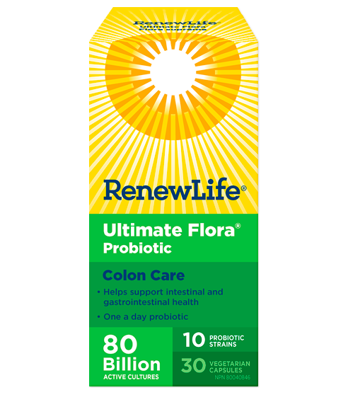 Renewlife Ultimate Flora Colon Care 80 billion probiotic 30's