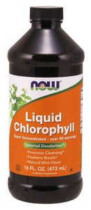 NOW Chlorophyll Liquid and capsules