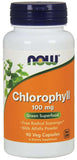 NOW Chlorophyll Liquid and capsules