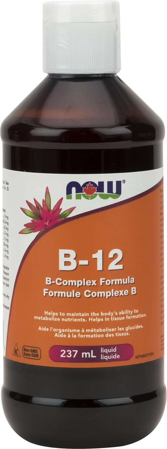Liquid B-12, B-Complex (600mcg B12) 237mL
