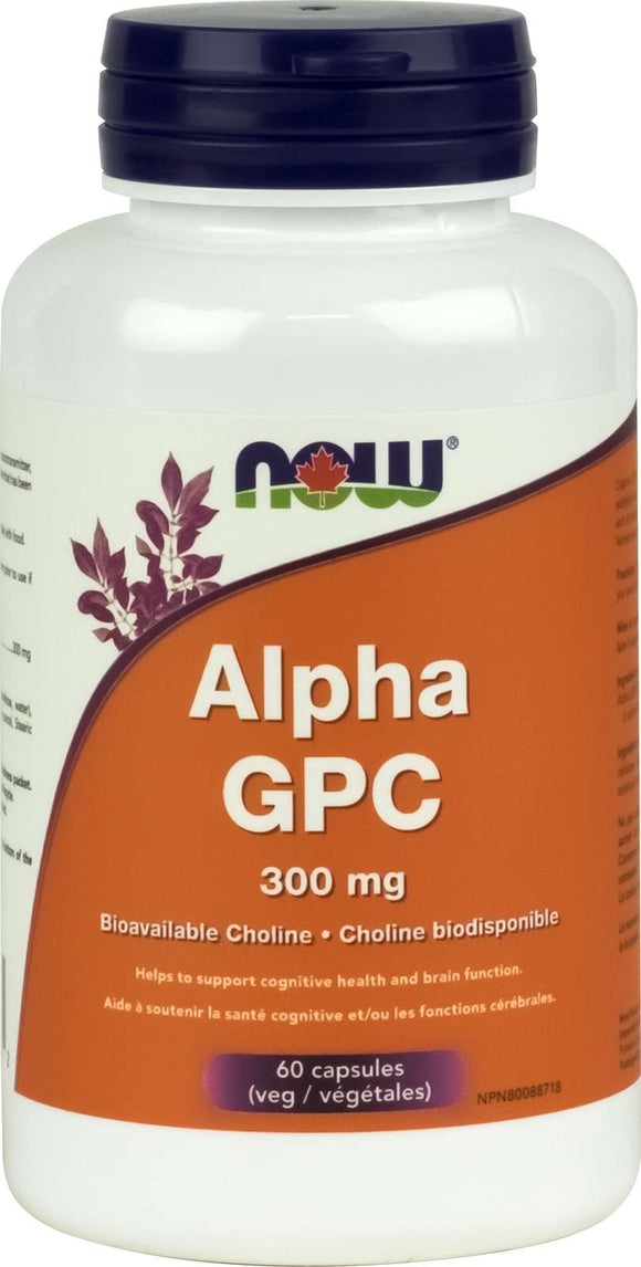 Alpha GPC (Bioavailable Choline) 300mg 60vcap