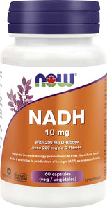 NADH 10mg with 200mg D-Ribose 60vcap