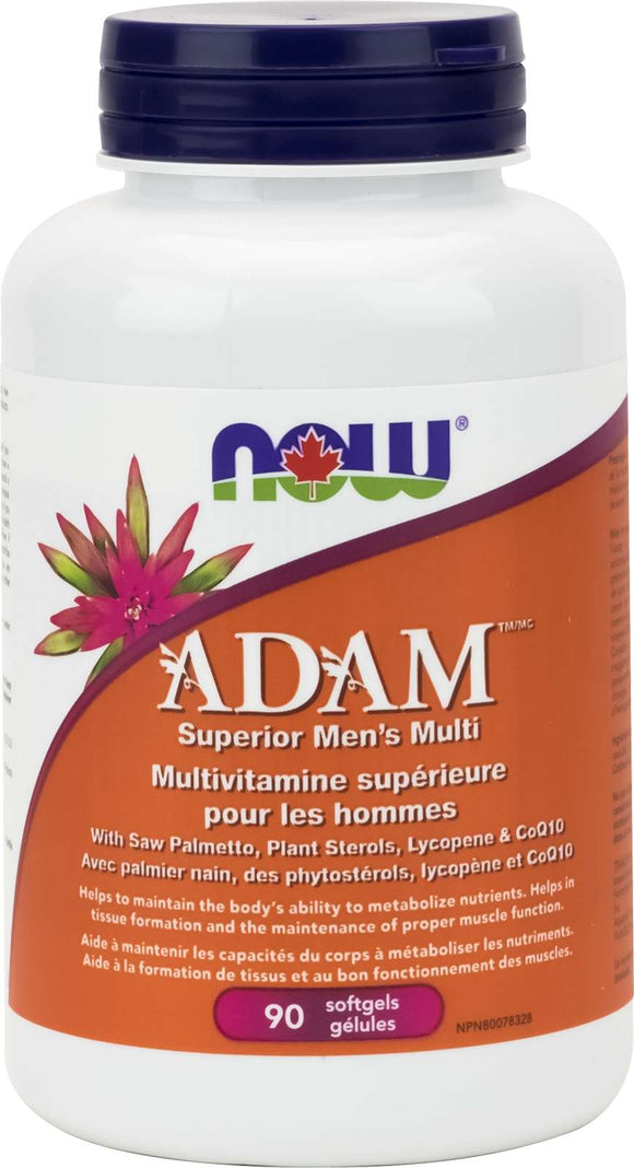 ADAM Superior Men's Multi 2/day (iron free) 90gel