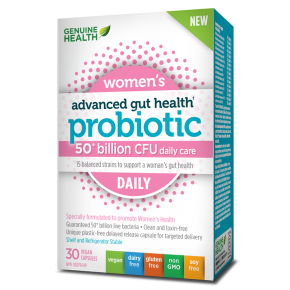 Genuine Health Advanced Gut Health Probiotic Women's DAILY 30s