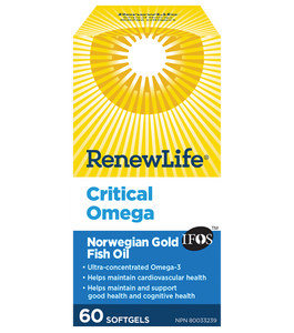 RenewLife Norwegian Gold Critical Omega Fish Oil 60's
