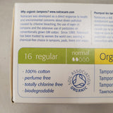Natracare Organic Cotton Tampons Regular flow 16's