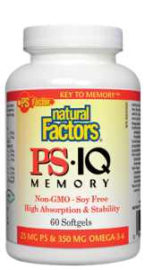 PS•IQ Memory PS 25 mg • Omega-3-6 350 mg 60's