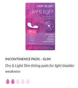 Natracare Organic Dry & Light Incontinence Pads