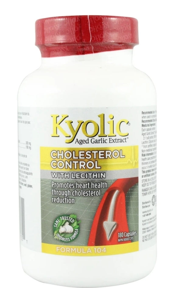 Kyolic Aged Garlic Cholesterol Formula 104 180's