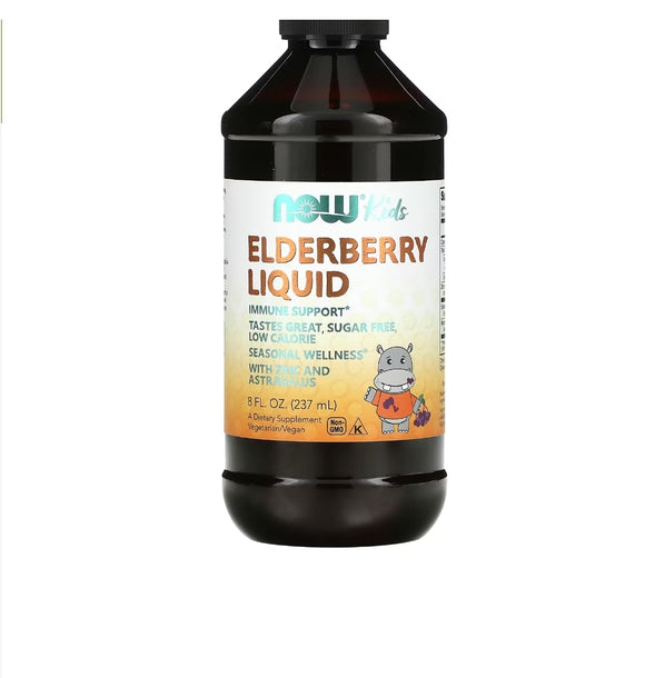 NOW Elderberry Kids liquid 237ml