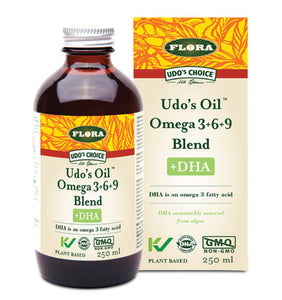 Udo’s Oil™ Omega 3•6•9 Blend +DHA 250mL