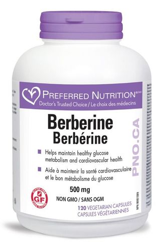 Preferred Nutrition Berberine 500mg 120 vegicaps